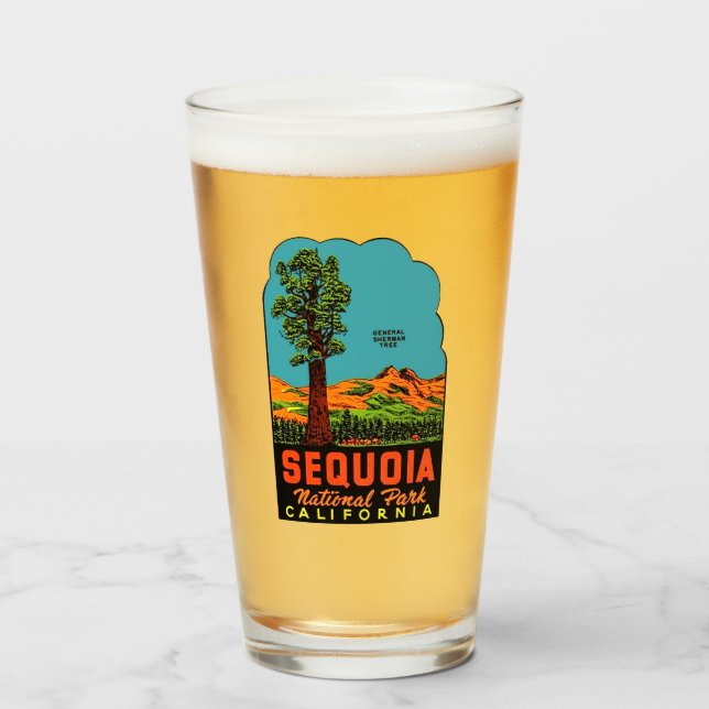 Sequoia National Park, California - Pint Glass (Front Filled)
