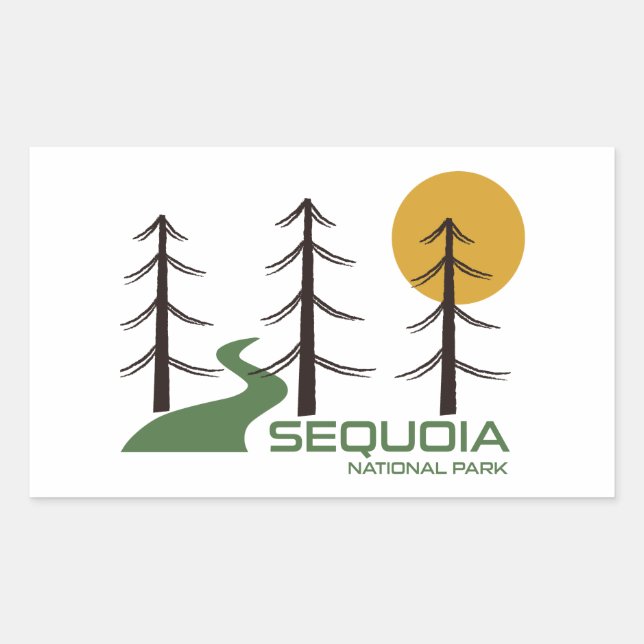 Sequoia National Park California Trail Sticker (Front)