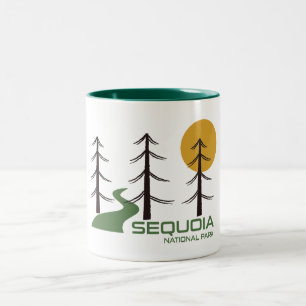 Sequoia National Park California Trail Two-Tone Coffee Mug