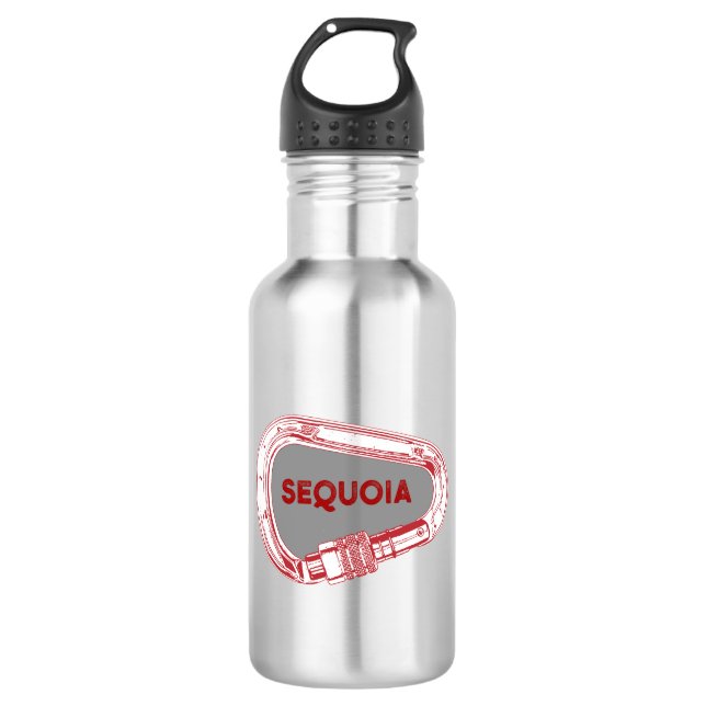 Sequoia National Park Climbing Carabiner 532 Ml Water Bottle (Front)