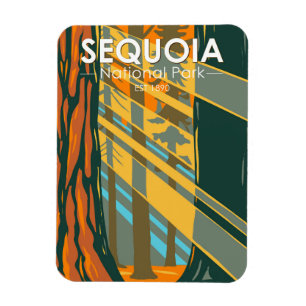 Sequoia National Park Giant Sequoia Trees Magnet