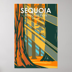 Sequoia National Park Giant Sequoia Trees Poster