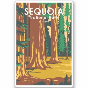 Sequoia National Park Giant Sequoia Trees Vintage