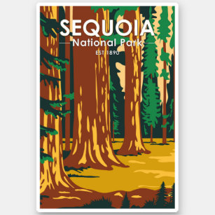 Sequoia National Park Giant Sequoia Trees Vintage
