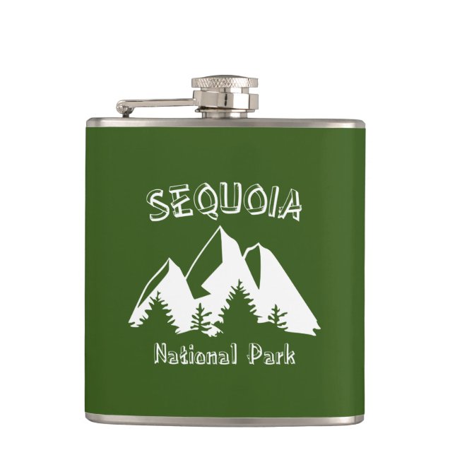 Sequoia National Park Hip Flask (Front)