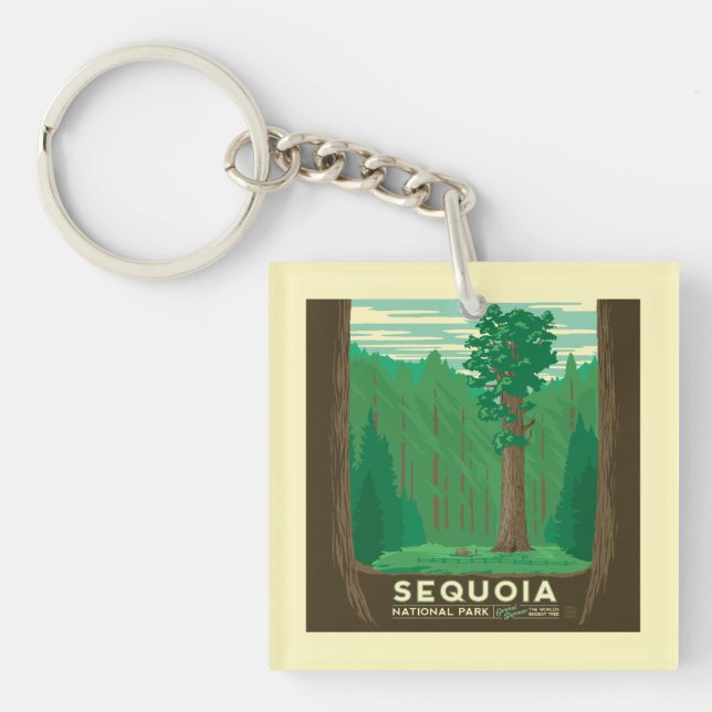 Sequoia National Park Keychain (Front)