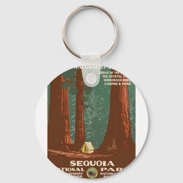 Sequoia National Park Keychain (Front)