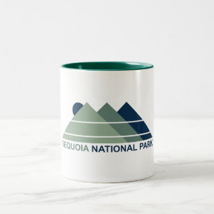 Sequoia National Park Mountain Sun Two-Tone Coffee Mug