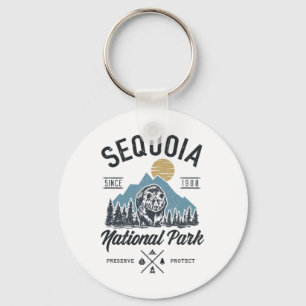 Sequoia National Park Novelty Hiking Camping  Keychain