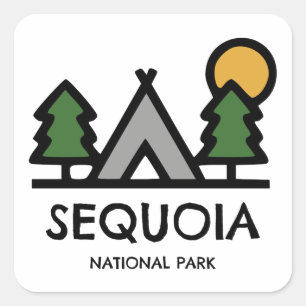 Sequoia National Park Square Sticker