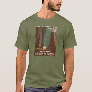 Sequoia National Park Vintage Travel Poster T-Shirt