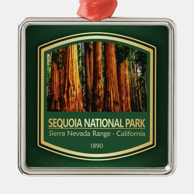 Sequoia NP (PF1) Metal Ornament (Front)