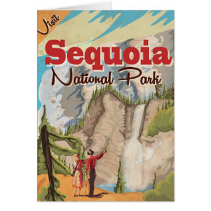 Sequoia vintage Travel Poster.