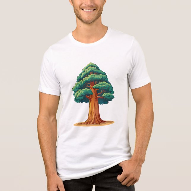 Sequoiadendron giganteum tree Tri-Blend shirt (Front)