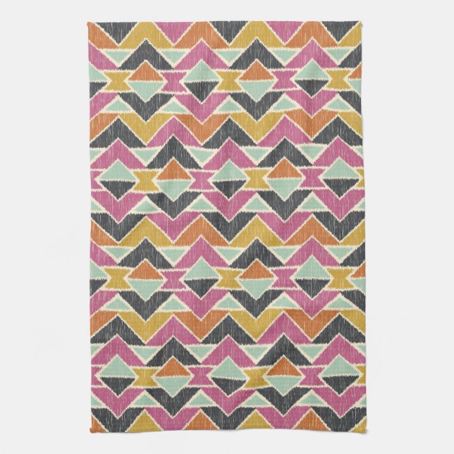 Sequoyah Arrows Ikat Kitchen Towel (Vertical)