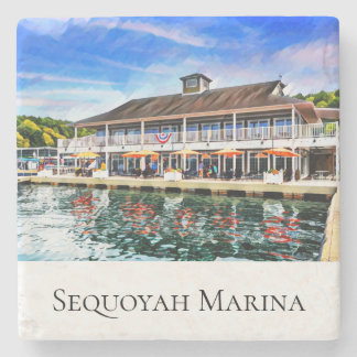 Sequoyah Marina Stone Coaster