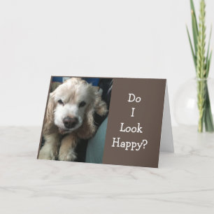 *SERA BIENTÔT GUÉRI" DIT LA CARTE DE CHIEN "TRISTE