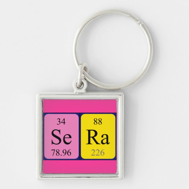Sera periodic table name keyring (Front)