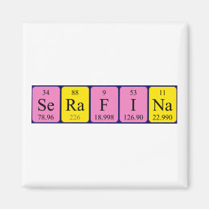 Serafina periodic table name magnet