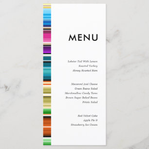 Serape les bandes estivales   Menu de mariage
