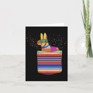Serape Pocket Pinata Mexican Fiesta (not An Actual Card