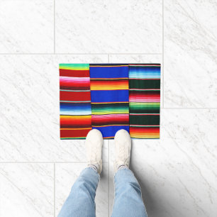Serape stripes doormat