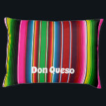 Serape Style Personalized Pet Bed<br><div class="desc">Vibrant horizontal serape style personalized pt bed. Add any dog or pets name for a special gift or occasion. Visit my shop for the entire pet design collection.</div>
