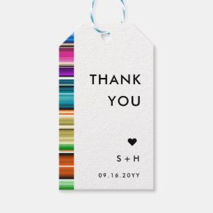 Serape Summer Stripes   Thank You Gift Tags