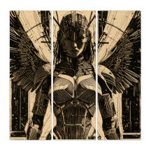 Seraph Engel in stone armor - Geometric