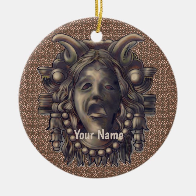 Seraph Gargoyle  Ceramic Ornament (Front)