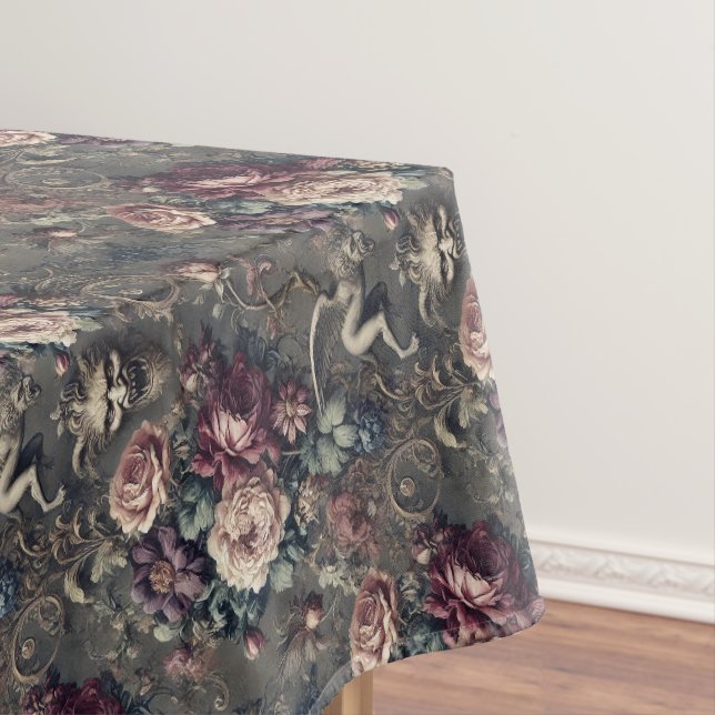 Seraph Hunting – Gothic Medium Pattern Tablecloth (In Situ)