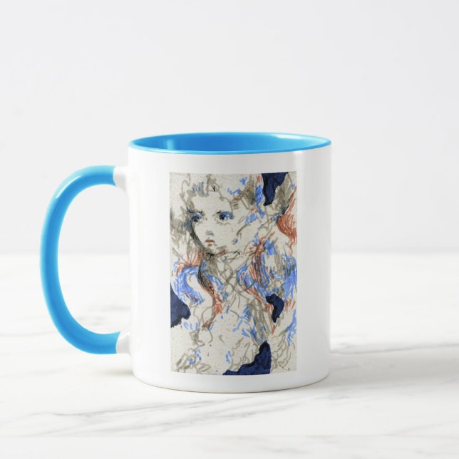Seraph Ink Pen Drawing Mug (Left)