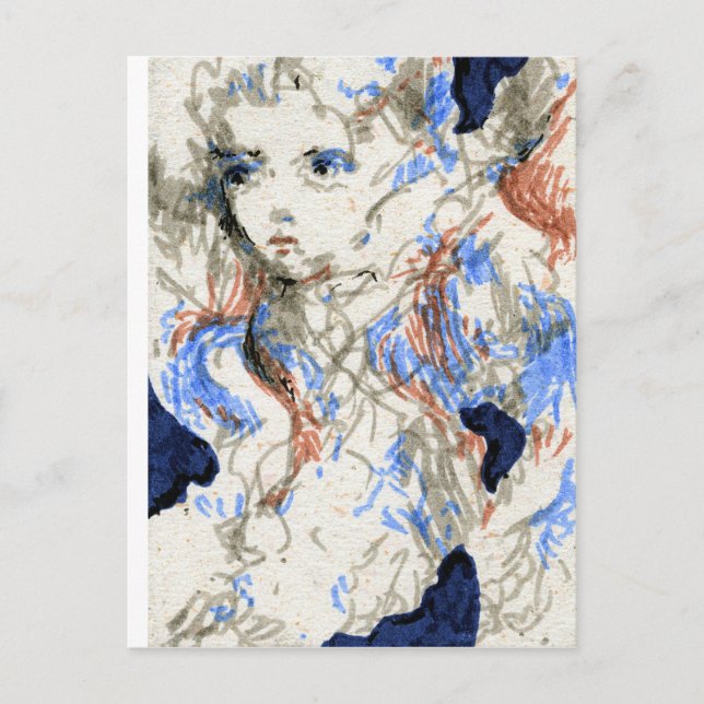 Seraph Ink Pen Drawing Postcard (Front)