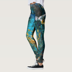 “Seraphina” – Beautiful Mystical Mermaid Leggings
