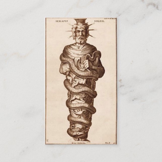 Serapis Bey Chohan of the Fourth Ray Calling Card (Front)