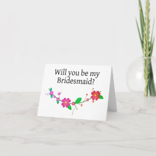 Seras-tu ma carte de proposition Bridesmaid ?