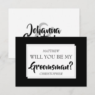 Seras-Tu Ma Carte Groomsman ?