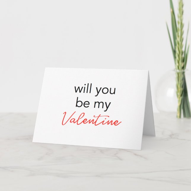 Seras-tu ma carte Valentine ? (Devant)