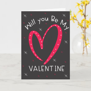Seras-Tu Ma Carte Valentine   Cute et romantique