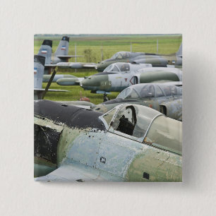SERBIA, Belgrade. Yugoslav Aeronautical Museum 2 Inch Square Button