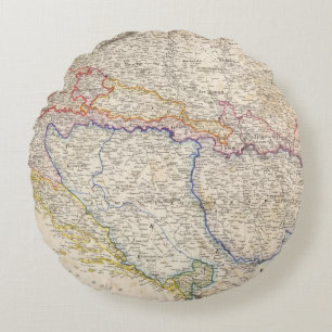 Serbia, Bosnia Round Pillow