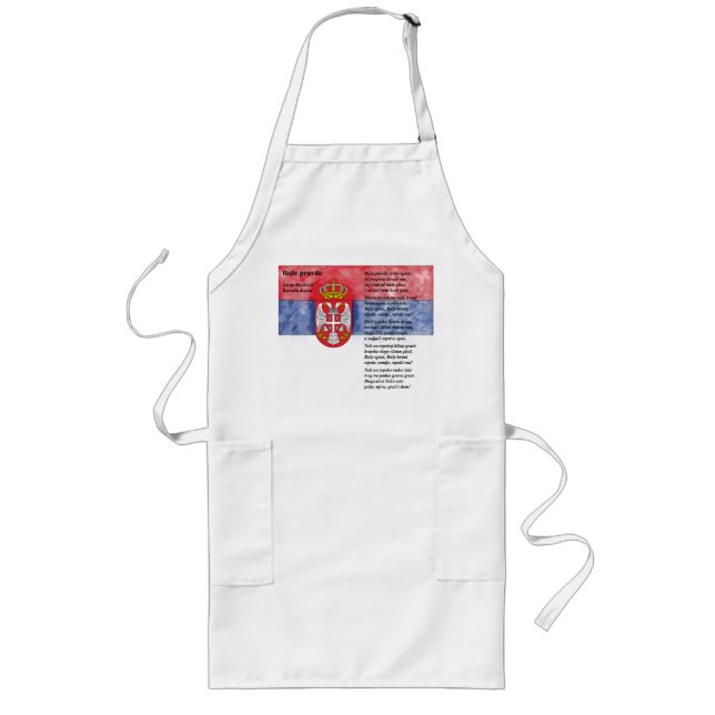 Serbia - Bože pravde Long Apron (Front)