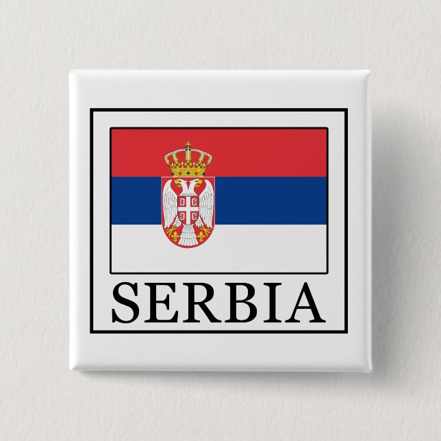 Serbia button (Front)