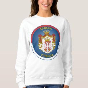 Serbia Coat of Arms Circle Shape Sweatshirt