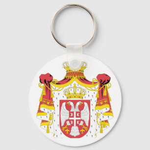 Serbia coat of arms keychain