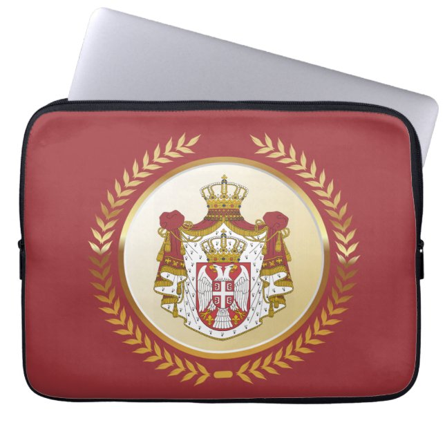 Serbia Coat of Arms Laptop Sleeve (Front)