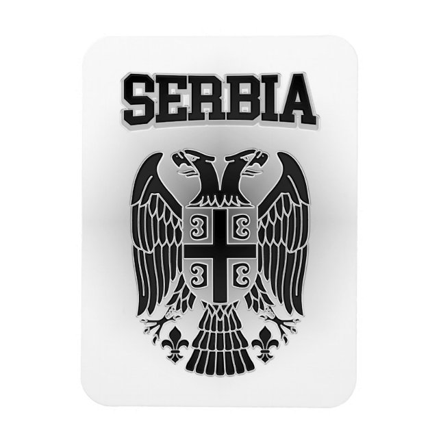 Serbia Coat of Arms Magnet (Vertical)
