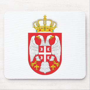 Serbia Coat of Arms Mousepad
