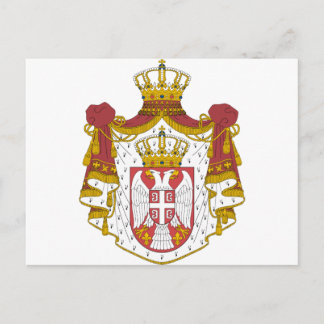 Serbia Coat of Arms Postcard