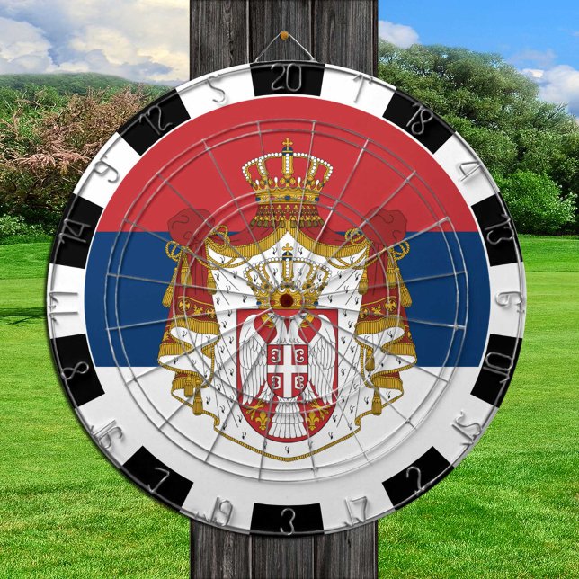 Serbia Dartboard & Serbian Flag / game board (Creator Uploaded)